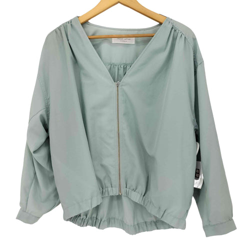 ショコラフィネローブ chocol raffine robe イージーケアVネックブルゾン レディース FREE